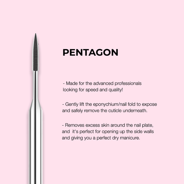 Kiara Sky Cuticle Nail Drill Bit - Pentagon