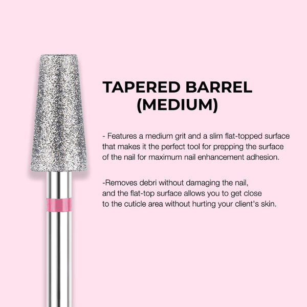 Kiara Sky Cuticle Nail Drill Bit - Tapered Barrel Medium